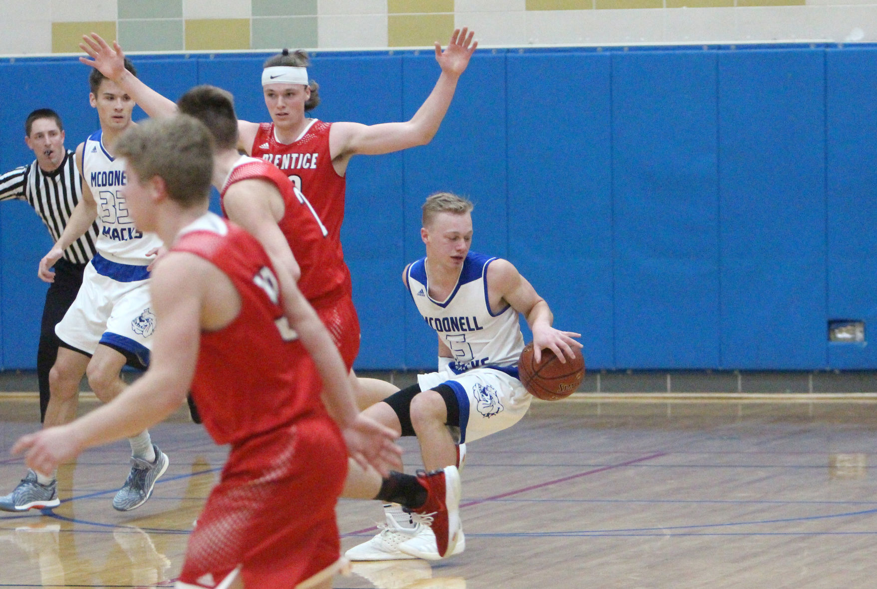 Prentice at McDonell boys basketball 3-2-19
